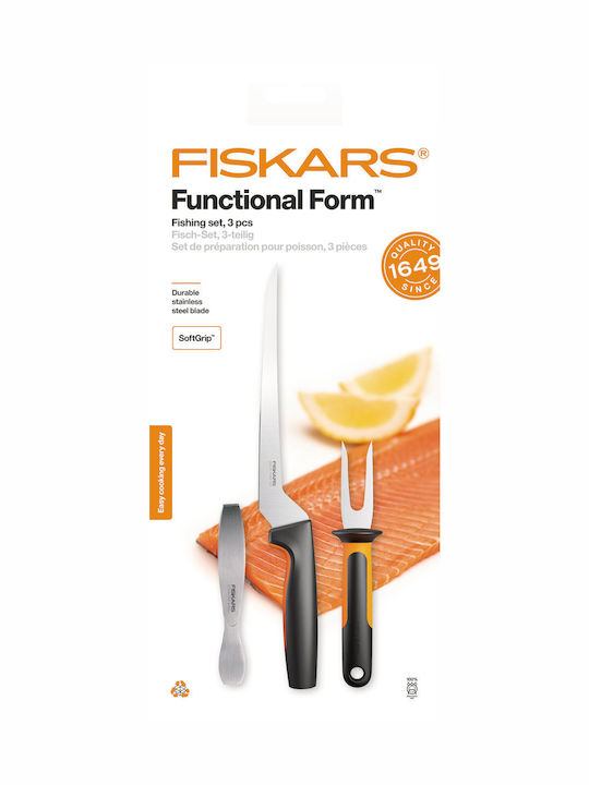 Fiskars Μαχαίρι Ψαριού από Ανοξείδωτο Ατσάλι 22cm