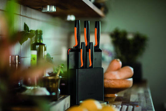 Fiskars Functional Form Σετ Μαχαίρια με Βάση από Ανοξείδωτο Ατσάλι