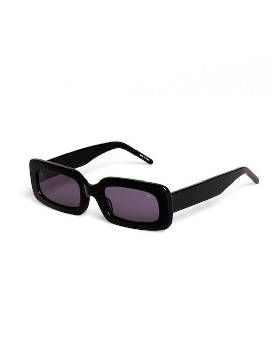 AV Sunglasses Camille Women's Sunglasses with Black Plastic Frame and Black Lens