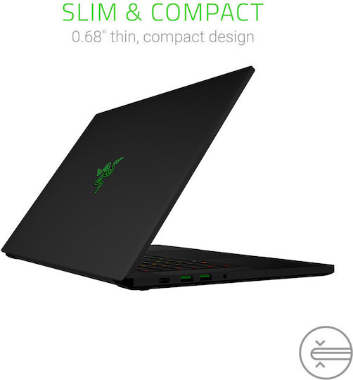 Razer Blade 15 15.6" IPS FHD 144Hz (i7-8750H/16GB/256GB SSD/GeForce GTX 1070/No OS) (US Keyboard)