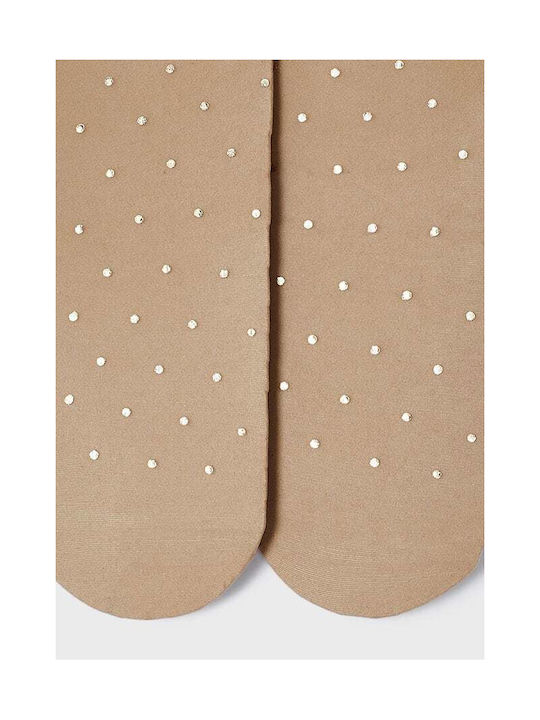 Mayoral Kinderstrumpfhose Polka Dot Beige