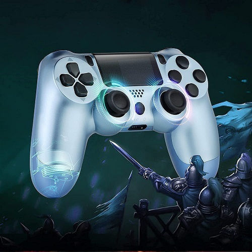 Doubleshock Ασύρματο Gamepad για PS4 Titanium Blue