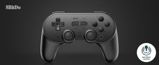 8Bitdo Pro 2 Hall Edition Ασύρματο Gamepad για Android / PC / Switch Black