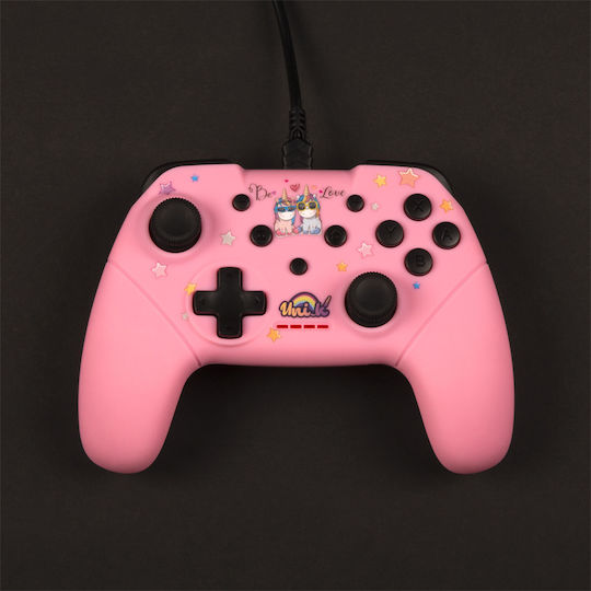 Konix Be Love Ενσύρματο Gamepad για PC / Switch Ροζ
