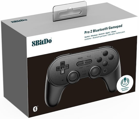 8Bitdo Pro 2 Hall Edition Ασύρματο Gamepad για Android / PC / Switch Black