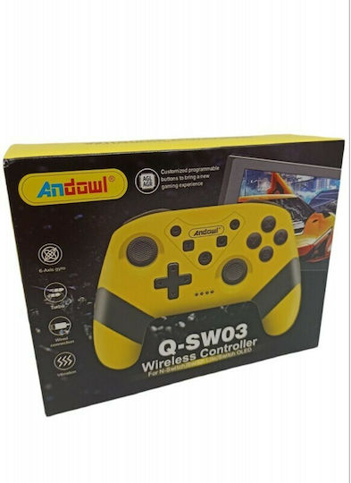 Andowl Q-SW03 Kabellos Gamepad für Schalter Gelb