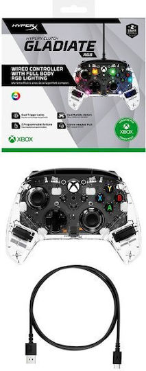 HyperX Clutch Gladiate RGB Ενσύρματο Gamepad για PC / Xbox One / Xbox Series Μαύρο