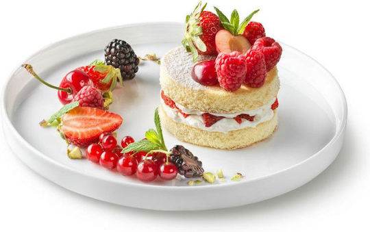 Bormioli Rocco Alta Plate Shallow made of Porcelain White with Diameter 27cm