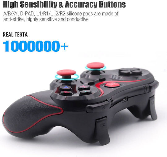 X3 Wireless Gamepad pentru PC Negru