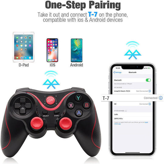 X3 Wireless Gamepad pentru PC Negru