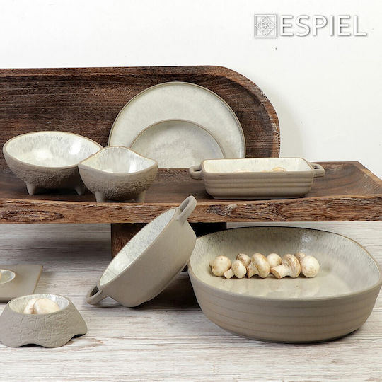 Espiel Spirit Πιάτο Βαθύ Κεραμικό Μπεζ με Διάμετρο 15.3cm
