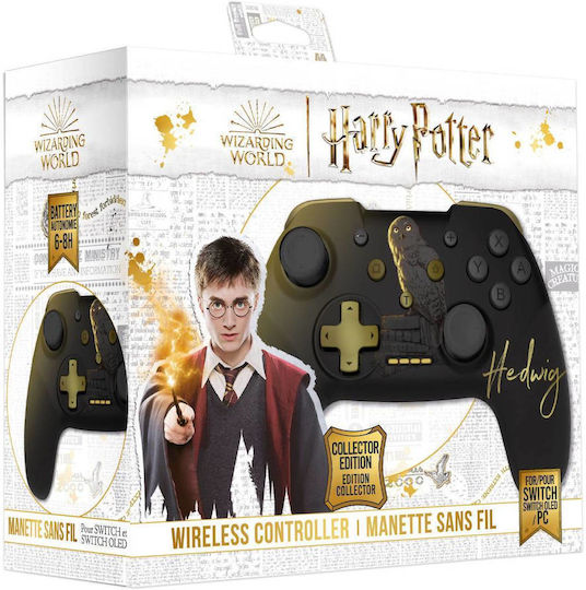 Freaks and Geeks Trade Invaders Wireless Gamepad pentru Switch Harry Potter Hedwig Black