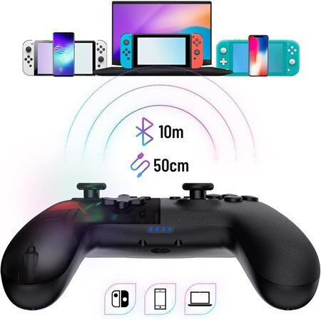 Oniverse ONICTR1-SWI-BLK Gamepad Wireless Pentru Switch Negru