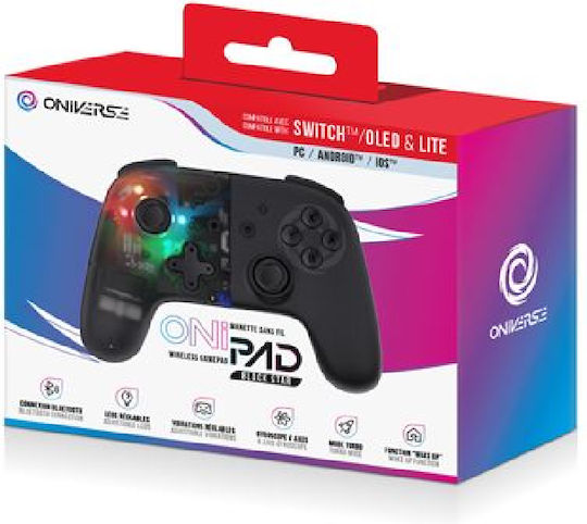 Oniverse ONICTR1-SWI-BLK Gamepad Wireless Pentru Switch Negru