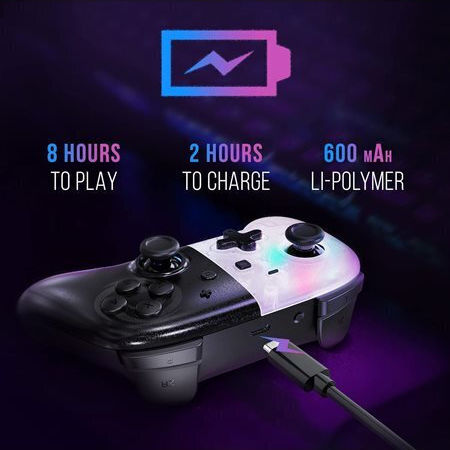 Oniverse ONICTR1-SWI-WHT Ασύρματο Gamepad για Switch Πολύχρωμο