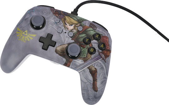 PowerA Valiant Link Ενσύρματο Gamepad για Switch Γκρι