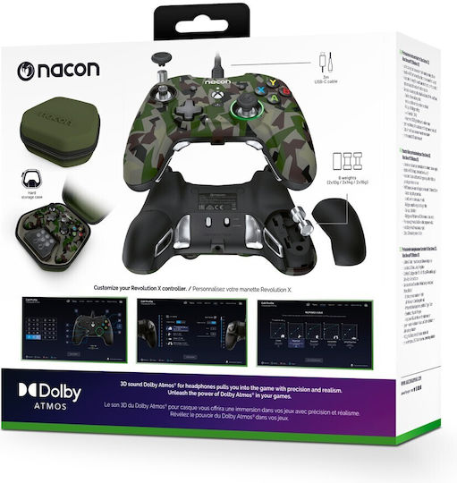 Nacon Revolution X Pro Ενσύρματο Gamepad για PC / Xbox Series Camo