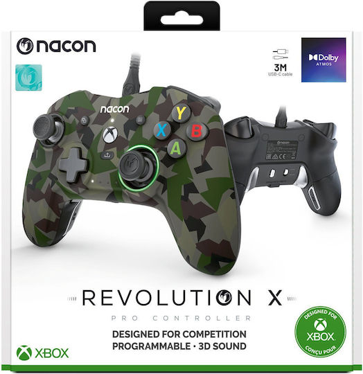 Nacon Revolution X Pro Ενσύρματο Gamepad για PC / Xbox Series Camo