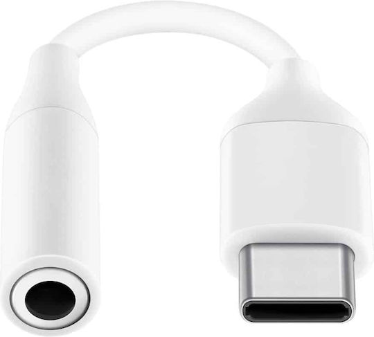 Samsung Μετατροπέας USB-C male σε 3.5mm female Λευκό 1τμχ EE-UC10JUWEGUS