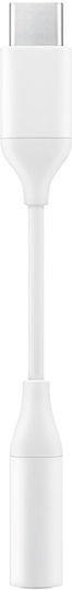 Samsung Μετατροπέας USB-C male σε 3.5mm female Λευκό 1τμχ EE-UC10JUWEGUS