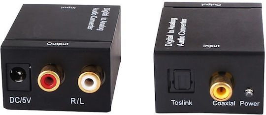 Tele Convertor RCA / Toslink Feminin în RCA Feminin 1 Bucată CVT-518