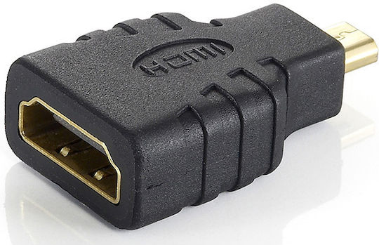 Equip 118915 Μετατροπέας micro HDMI male σε HDMI female 1τμχ