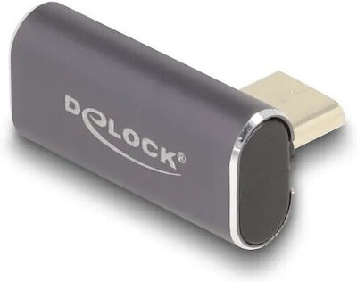 DeLock Converter USB-C male to USB-C female Gray 1pcs (60048)