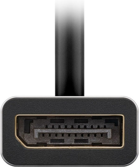 Goobay Μετατροπέας USB-C male σε DisplayPort female Γκρι 1τμχ 60195