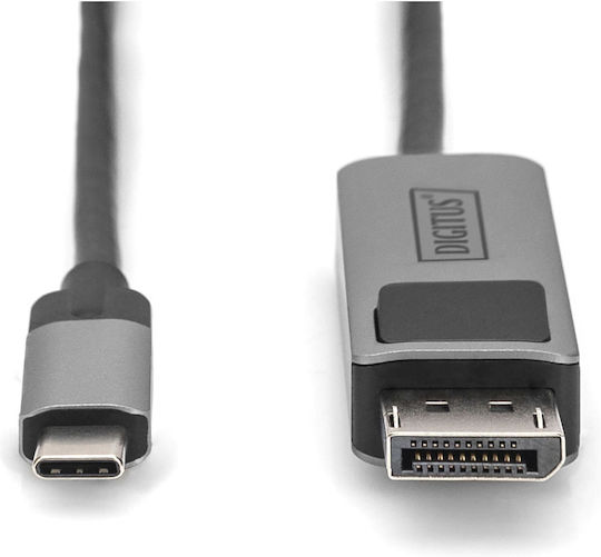 Digitus Μετατροπέας DisplayPort male σε DisplayPort female 1m 1τμχ DB-300334-010-S