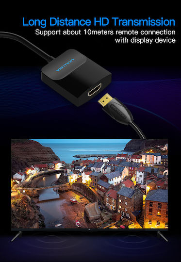 Vention Μετατροπέας DisplayPort male σε HDMI female 1τμχ HBGBB