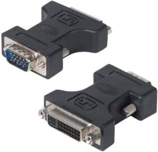Конвертор VGA мъжки към DVI-I женски 1 брой