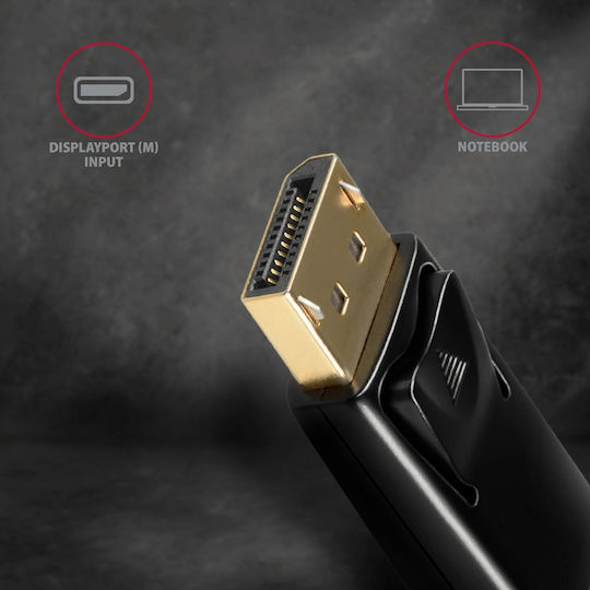 Axagon Конвертор DisplayPort мъжки към HDMI женски Черен 1бр RVD-HI14N