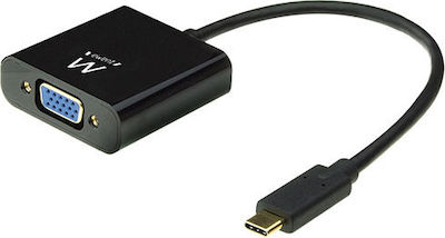 Intronics Convertor USB-C masculin în VGA feminin Alb (EW9821)