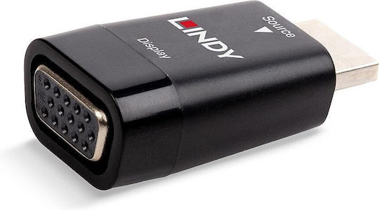 Lindy Μετατροπέας HDMI male σε VGA female 1τμχ 38194