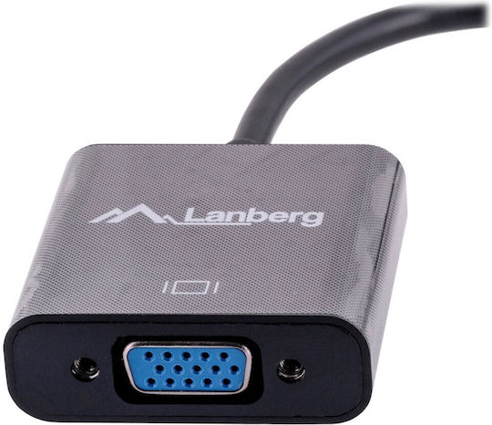 Lanberg Μετατροπέας mini DisplayPort male σε VGA female 1τμχ AD-0006-BK