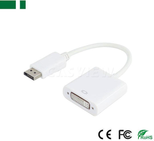 Anga PS-V51 Converter DisplayPort male to DVI-I female White 1pcs