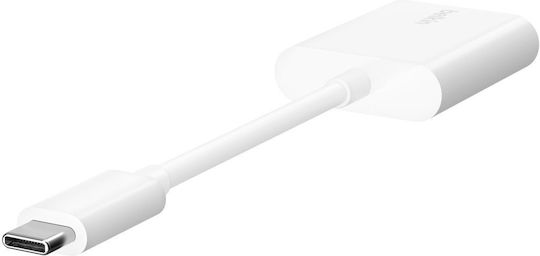 Belkin Connect Converter USB-C male to USB-C 2x female White 1pcs