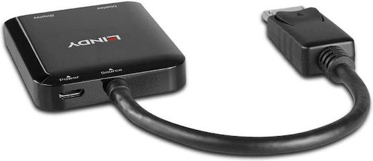Lindy Convertor DisplayPort masculin în DisplayPort feminin 1buc 38430