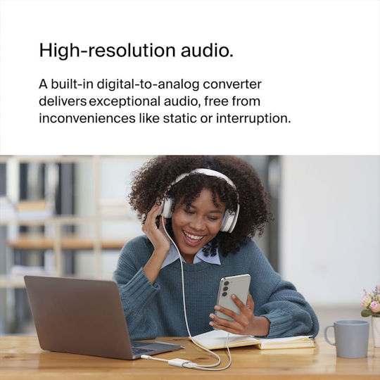 Belkin Connect Converter USB-C male to USB-C 2x female White 1pcs