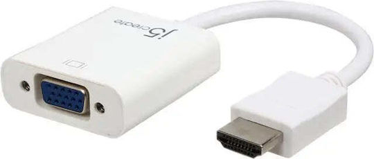 J5 Create Μετατροπέας HDMI male σε VGA female Λευκό 1τμχ JDA213-N