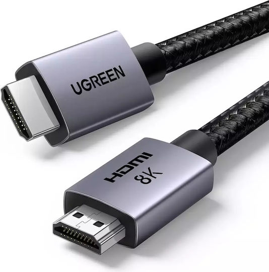 Ugreen HD171 HDMI 2.1 Ultra High Speed 48Gbps 4K 120Hz HDR VRR Cable HDMI male - HDMI male 1m Μαύρο