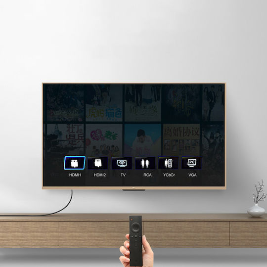 Ugreen HD103 Angle (90°) Cable HDMI male - HDMI male 2m Μαύρο
