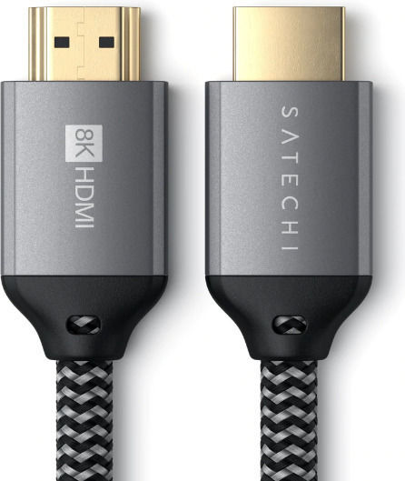 Satechi HDMI 2.1 Ultra High Speed 48Gbps 4K 120Hz HDR VRR Cable HDMI male - HDMI male 2m Μαύρο