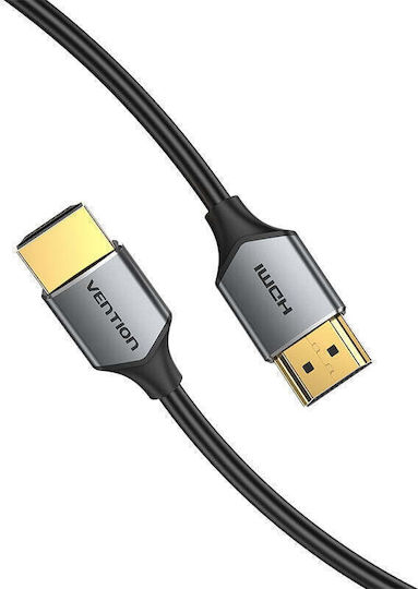 Vention Ultra Thin HDMI 2.0 Premium High Speed 4K 60Hz HDR Cable HDMI male - HDMI male 0.5m Γκρι