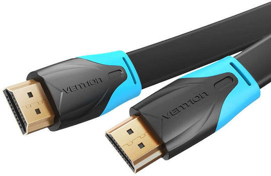 Vention HDMI 2.0 Premium High Speed 4K 60Hz HDR Flat Cable HDMI Male - HDMI Male 2m Black