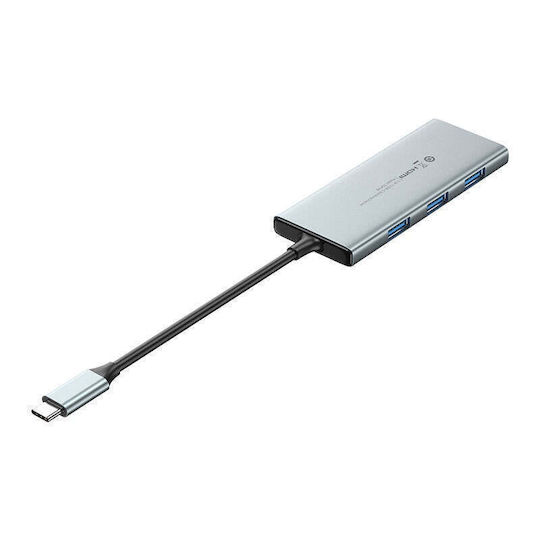 Vention USB-C / USB-A Docking Station με HDMI 4K PD Γκρι (TOPHB)