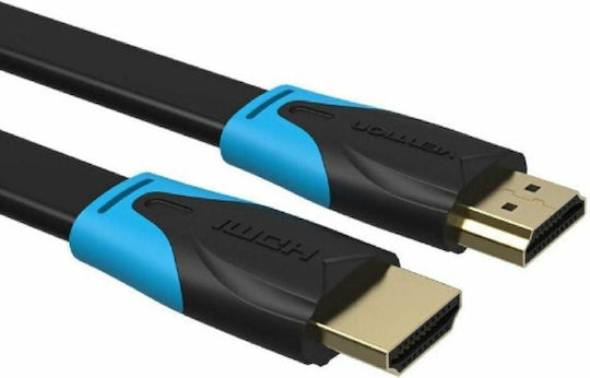 Vention HDMI 2.0 Premium High Speed 4K 60Hz HDR Flat Cable HDMI Male - HDMI Male 2m Black