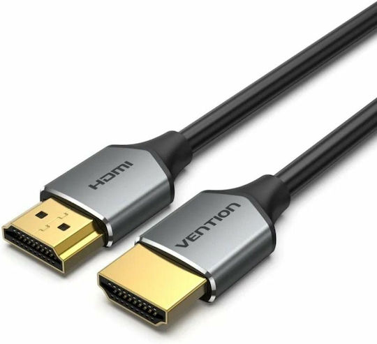 Vention Ultra Thin HDMI 2.0 Premium High Speed 4K 60Hz HDR Cable HDMI male - HDMI male 1.5m Γκρι