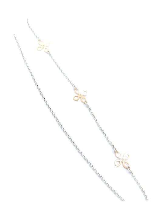 PS Silver Necklace from Pink Gold Plated Silver