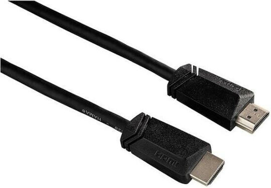 HAMA High Speed HDMI 1.4 High Speed 1080p 120Hz Cable HDMI male - HDMI male 1.5m Μαύρο